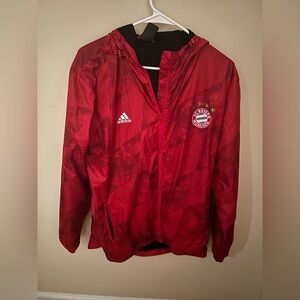 Adidas FC Bayer Munchen Hooded Windbreaker Pullover